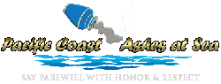 Pacific Coast Ashes at Sea Logo